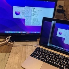 MacBook 12インチ　ピンクゴールド色　2016年　液晶に...