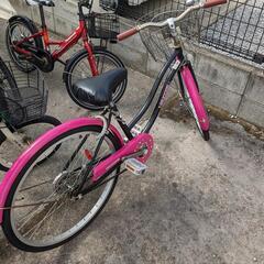決まりました！ピンクの自転車
