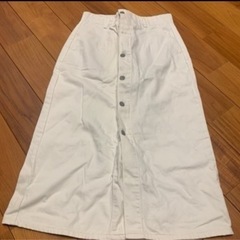 GU ロングスカート　ホワイト　XL
