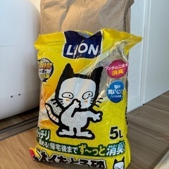 ライオン 猫砂 5.5Lx3 袋鉱物タイプ 