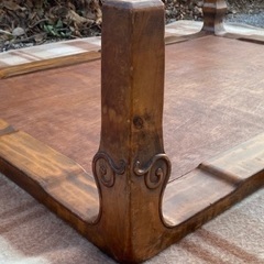 ◎お値下げしました‼️ 【断捨離中】 早い者勝ち‼️ 逸品 黄花梨 カリン材 天然木 一枚板 無垢材 座卓 中国美術唐木高級銘木ブビンガ座敷テーブルローテーブルちゃぶ台 