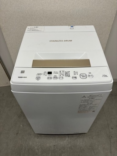 ⭐︎激安⭐︎TOSHIBA 2021年製 4.5kg 洗濯機家電 生活家電 洗濯機