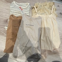 90の服、ワンピース、ズボンセット