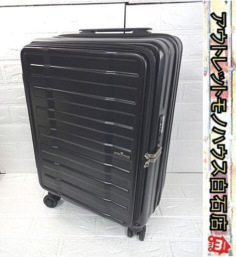 レジェンドウォーカー フロントドアオープンキャリーケース TSAロック ブラック 36Ｌ 1泊～2泊目安 スーツケース キャリーバッグ 札幌市 白石店