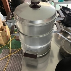 アルミ製　蒸し器三段セット