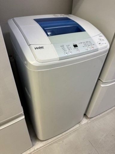 【リサイクルサービス八光】2017年製　ハイアール 全自動洗濯機 [洗濯5.0kg /乾燥機能無 /上開き]JW-K50M-W