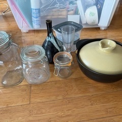 　砂鍋　グラス製品　花瓶　　