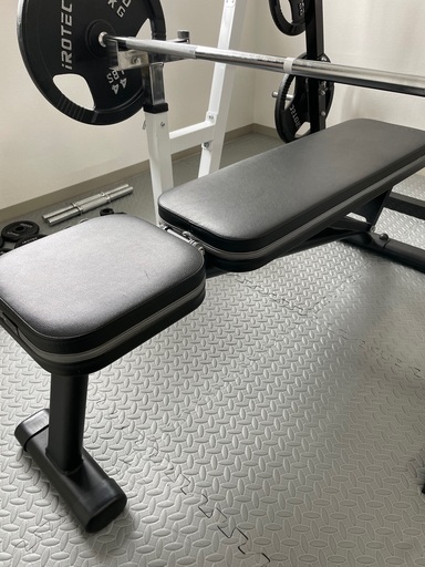 IROTEC NEWパワースクワットラックV2、アイアンバーベル140