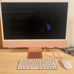 【パソコン】24インチ ピンク iMac 4.5K Retina...