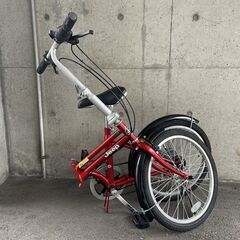 試乗OK！美品 JEEP ジープ ラングラー 折りたたみ自転車 20インチ 赤