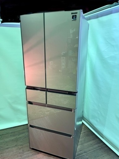 SHARP  プラズマクラスター⭐️6ドア冷蔵庫 美品✨