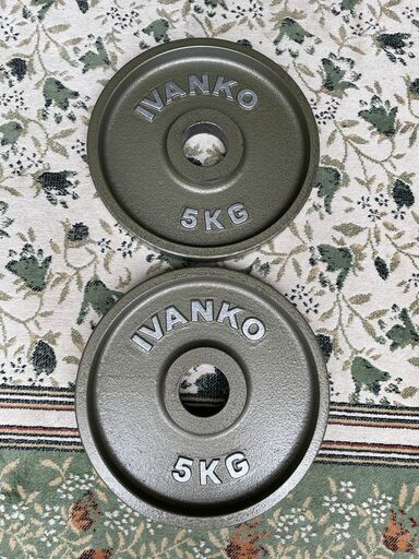 IVANKO バーベルプレート10kg×2 オリンピックバー対応 50mm