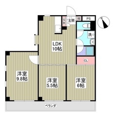 🏢安心の叶えRoom✨『3LDK』多摩市和田✨🉐 フリーレント1...