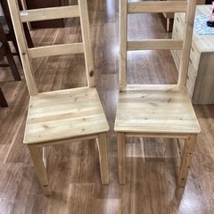 ダイニングチェアー　2脚セット【町田市再生家具】233031