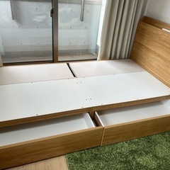 【取引中】ニトリ　収納付きシングルベッド