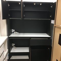 ☆ジモティ割あり☆ 土井インテリヤ工業 食器棚 W117×D45×H184 