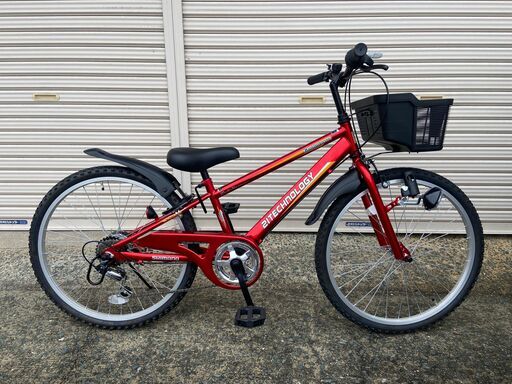 新品★未使用　子供用マウンテンバイク　シマノ6段ギア　24インチ　レッド