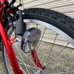 新品★未使用　子供用マウンテンバイク　シマノ6段ギア　24インチ　レッド