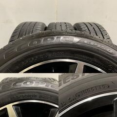 【BS ECOPIA EP150 185/60R15】夏タイヤ【KYOHO FORTIBLE 15インチ 5.5J4HPCD100+45】19年製 バリ溝 ブラポリ フィット シャトル等(MTN321)クレジットカード QRコード決済可能