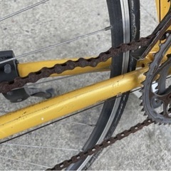 147★岐阜発　△LOUIS GARNEAU△CR07/ルイガノ/2×7段変速/ロードバイク/走行未確認/フロントタイヤチューブ欠品/ジャンク品　R4.8/24★