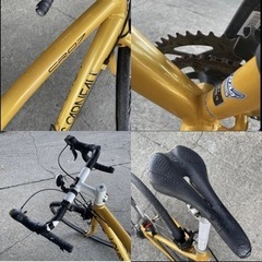 147★岐阜発　△LOUIS GARNEAU△CR07/ルイガノ/2×7段変速/ロードバイク/走行未確認/フロントタイヤチューブ欠品/ジャンク品　R4.8/24★