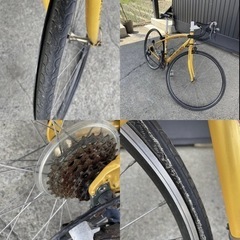 147★岐阜発　△LOUIS GARNEAU△CR07/ルイガノ/2×7段変速/ロードバイク/走行未確認/フロントタイヤチューブ欠品/ジャンク品　R4.8/24★