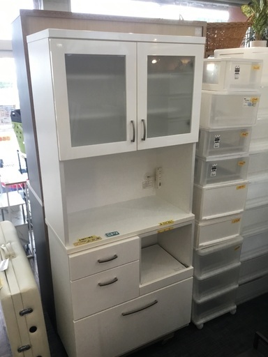 配達可【キッチンボード】【食器棚】【収納 】クリーニング済み【管理番号10503】