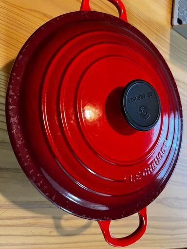 お譲り先決定しました　ル・クルーゼ　レッド　ラウンド24cm