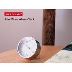 キッカーランド　置き時計　シルバー
