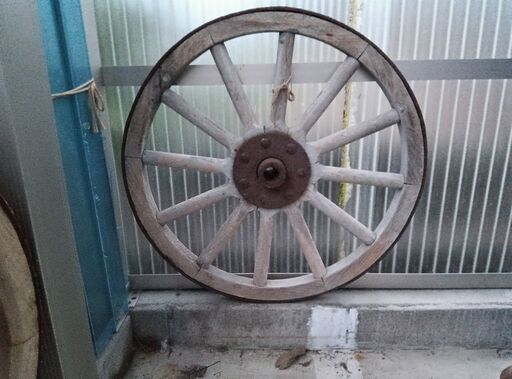 レトロ荷車用車輪1　直径62ｃｍ