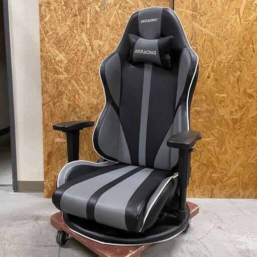 中古☆AKRacing ゲーミング座椅子 極坐V2 グレー