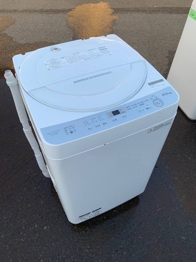 ♦️SHARP 全自動電気洗濯機  【2018年製 】ES-GE6B-W
