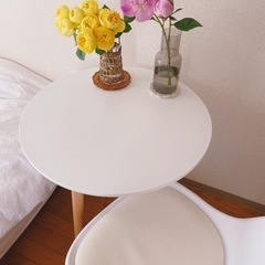 【ネット決済】丸テーブル　椅子セット