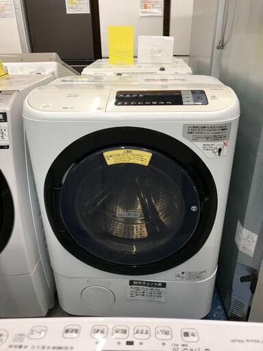 【FU761】★ヒタチ  HITACHI  ヒートリサイクル 風アイロン ビッグドラム 洗濯機   BD-NV110AL   11KG  ホワイト   洗濯11㎏ 乾燥6.0㎏  自動おそうじ  大容量 ファミリータイプ  クリーニング済 堺市 深井【ジャングルジャングル深井店】