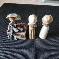 陶器の人形置物、小物入れ(他商品購入の方に差し上げます)