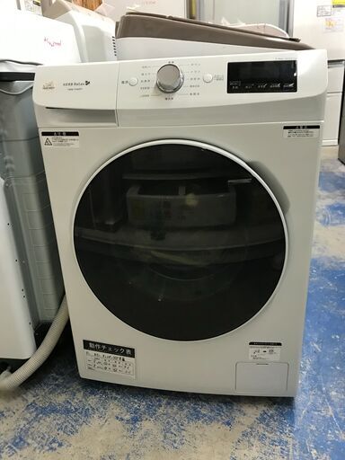 【FU763】★ヤマダ電機  YAMADA   オリジナル ハーブリラックス ドラム式洗濯機  YWMYV60F1   6㎏  2018年製  ホワイト  2人暮らし  洗濯機 節水  クリーニング済 堺市 深井【ジャングルジャングル深井店】