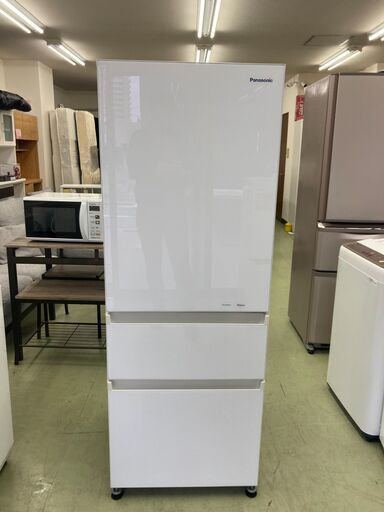 【リサイクルショップ　ピカソ　小松原】パナソニック Panasonic 315L 右開き 3ドア ノンフロン 冷凍冷蔵庫 エコナビ搭載 2016年製 NR-C32FGM★4416★