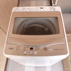 洗濯機(AQUA, 2021春購入,使用期間約2年)