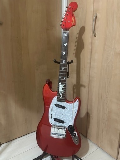 エレキギター　フェンダー　ムスタング　Fender Japan Classic70s Mustang MH CandyAppleRed