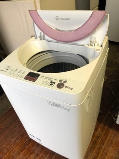 福岡市内配送設置無料　シャープ SHARP ES-GE60N-P [全自動洗濯機(6.0kg) ピンク系]