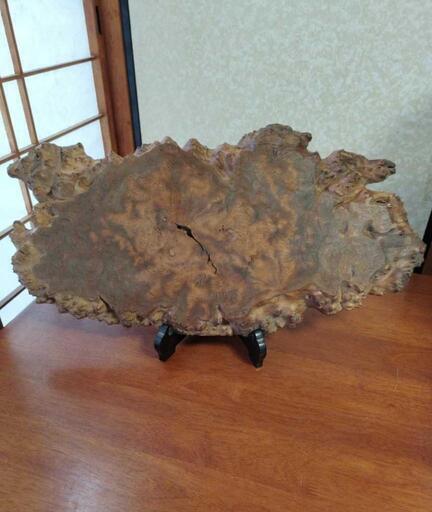 瘤杢　花台　60cm×30cm 厚さ2.7cm　2.1kg