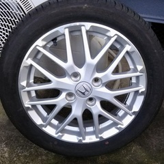 N-BOXカスタム純正15インチホイールセット　タイヤ溝有り　程度良好 ☆ N-BOX 純正ホイール・タイヤ セット ☆