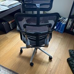 Ergohuman Basic/エルゴヒューマン ベーシック オフィスチェア メッシュ ヘッドレスト付き 黒/ブラック