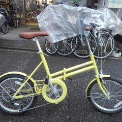 中古自転車２９５５　折り畳み　ブリヂストン　マークローザF　M８６F５　１８インチ　６段ギヤ　ハンドルライト 中古自転車2955 折り畳み ブリヂストン マークローザF M86F5