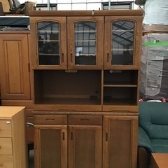 浜本工芸 食器棚 キッチンボード 120cm×50cm×高さ195cm