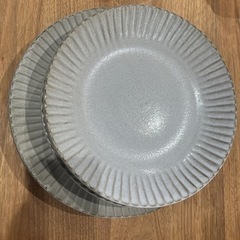 ニトリの丸皿(27cm 唐茶削)丸深皿（24 cm 唐茶削）