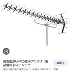 新品未開封高性能形UHF20素子アンテナUAX20