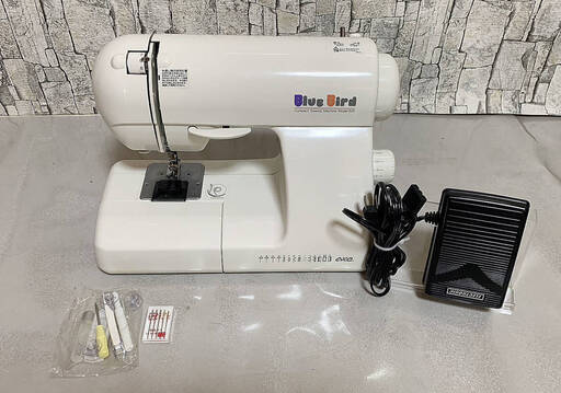 【終】アックスヤマザキ/ミシン/Blue Bird/Model 500/動作確認OK/付属品有り/現状品/入学/入園/準備