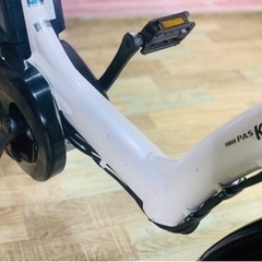 ④6059子供乗せ電動アシスト自転車3人乗りYAMAHA 20インチ良好バッテリー