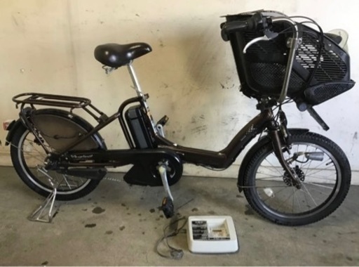 156□岐阜発　△BRIDGESTONE/電動アシスト自転車/CHILD Care bike Angelino/20インチ/3段変速/充電器付/走行確認/現状品　R5.4/22□